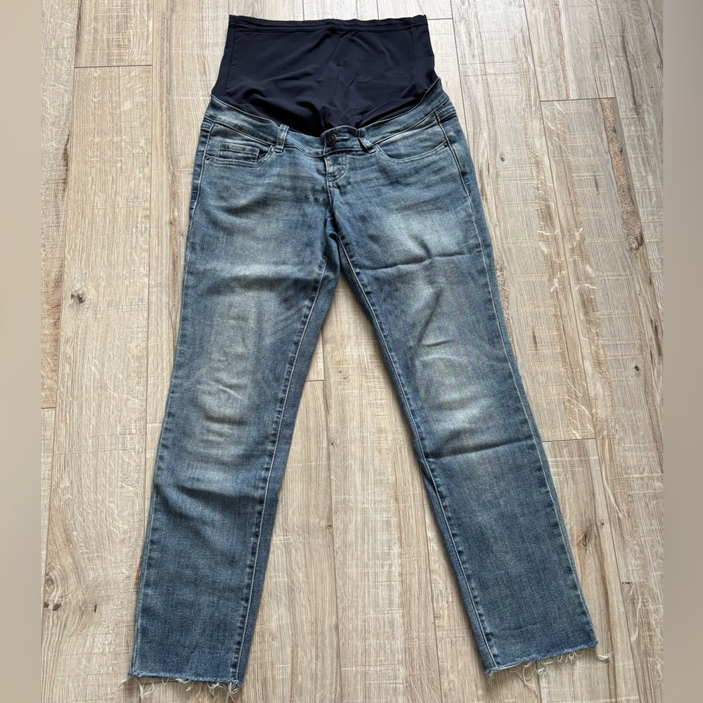 Maternity Blue Straight Leg Jeans
